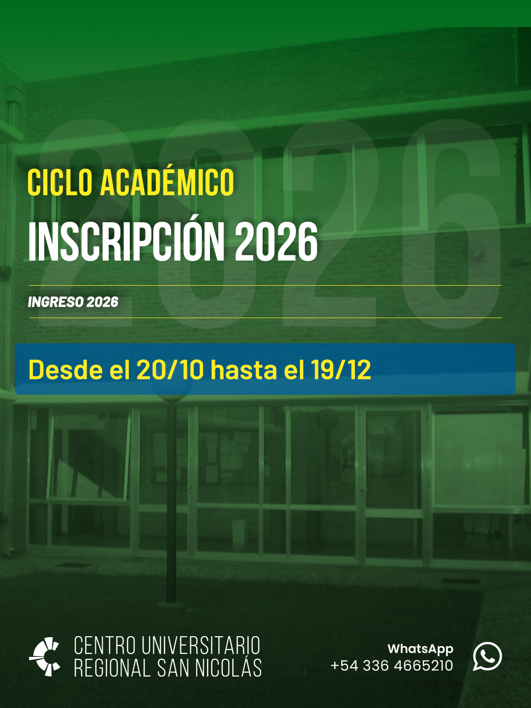INSCRIPCIÓN 2026